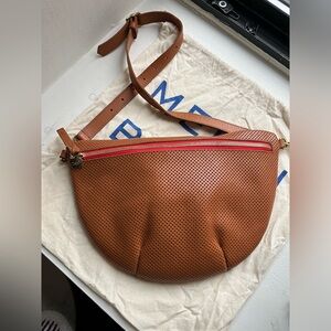 Clare V Grande Fanny in Cuoio Perf, Like New